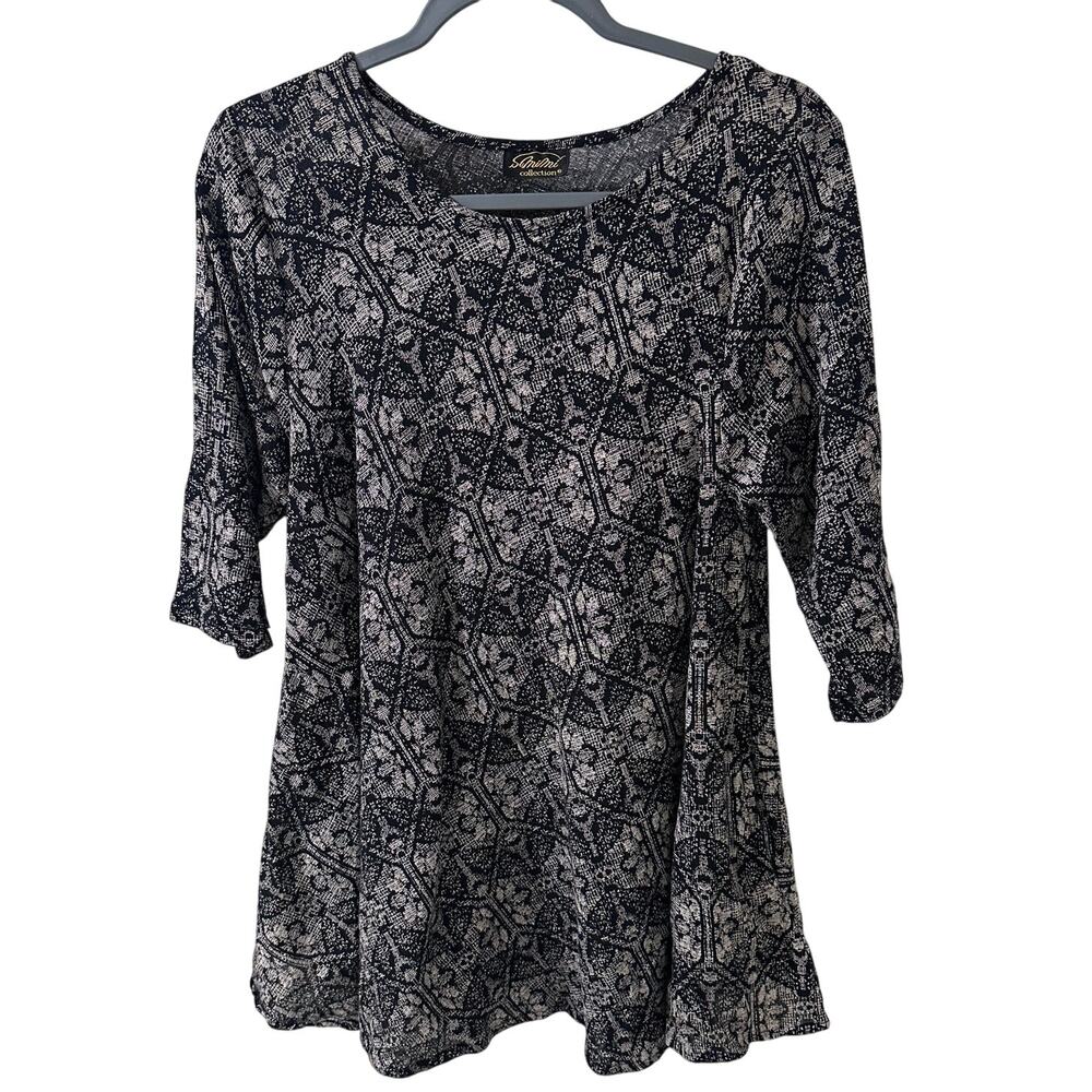 Smimi Collection Japan Women's Pullover Print Cotton Mini Dress With Pockets, M